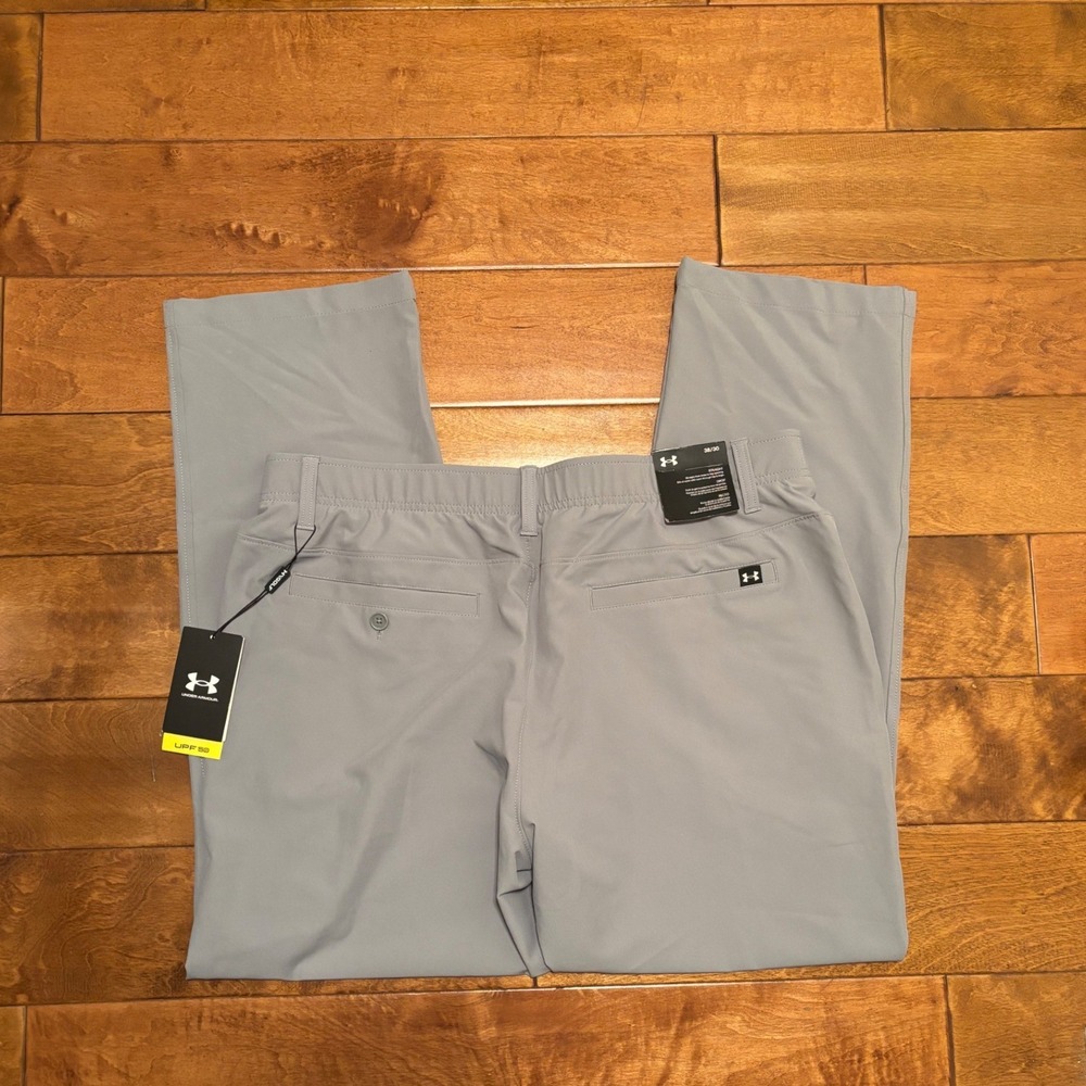 Under Armour Mens Drive Golf Pants Halo Gray Straight Leg 1364407 38/32 NWT - Picture 8 of 9